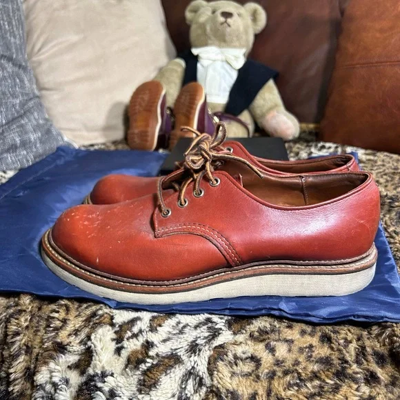 RED WING 8001 Work Oxford Round Toe Aurorasset Size 10.5 made in the USA - Picture 5 of 12